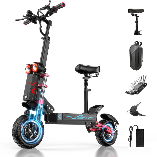 HLOIE GEN2 Adventure Dual-Motor Electric Scooter – 5600W, Up to 50MPH & 55 Mile Range