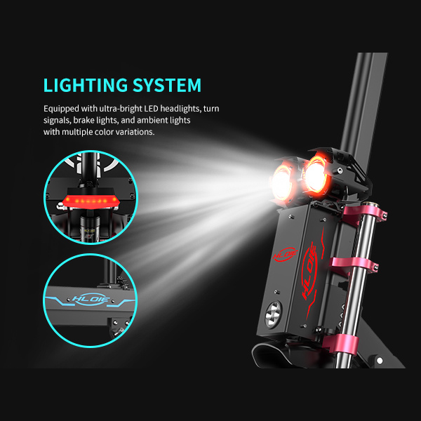 HLOIE GEN2 Adventure Dual-Motor Electric Scooter – 5600W, Up to 50MPH & 55 Mile Range