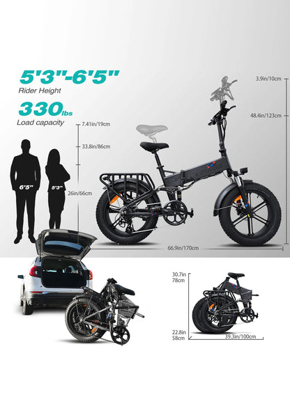 1000W ENGWE Foldable E - Bike - Tribal Mobility