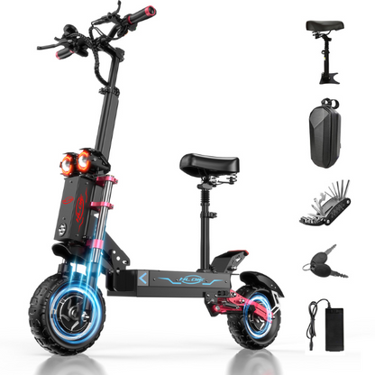 HLOIE GEN2 Adventure Dual-Motor Electric Scooter – 5600W, Up to 50MPH & 55 Mile Range